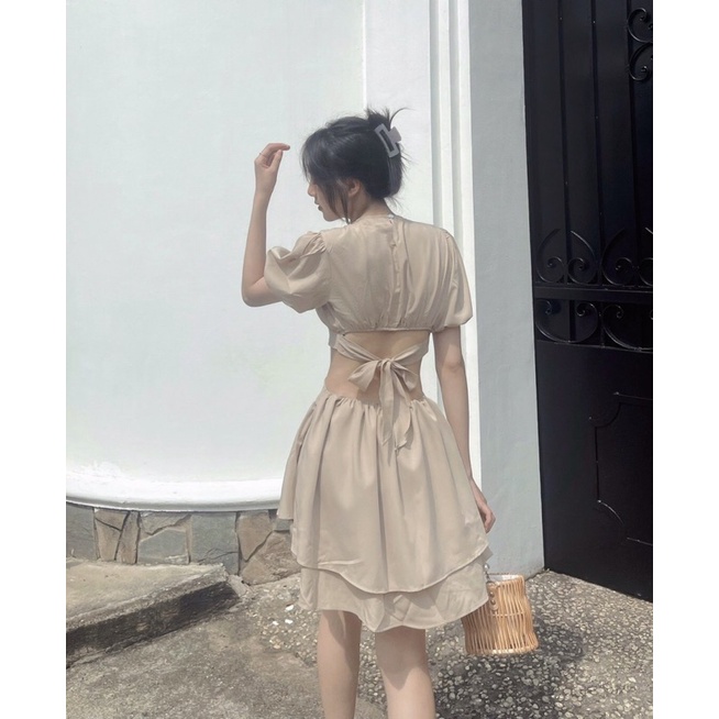 Đầm Emma khoét eo tay bồng | BigBuy360 - bigbuy360.vn