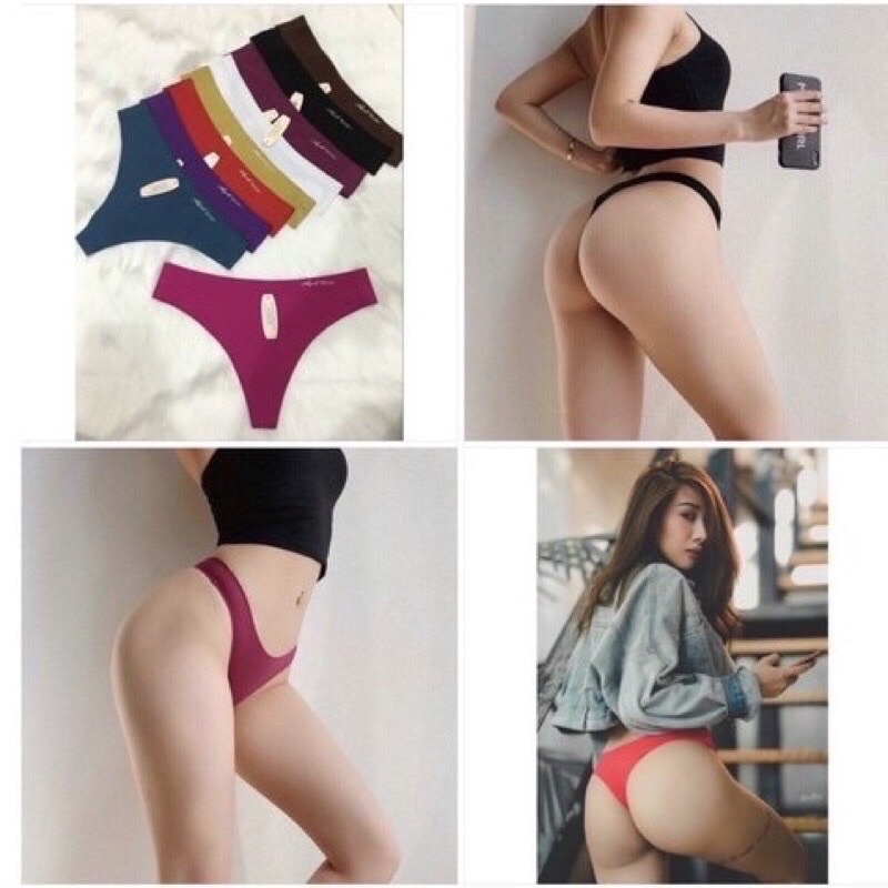 Quần lót su lọt khe chữ T, quần lót su trơn sexy gợi cảm