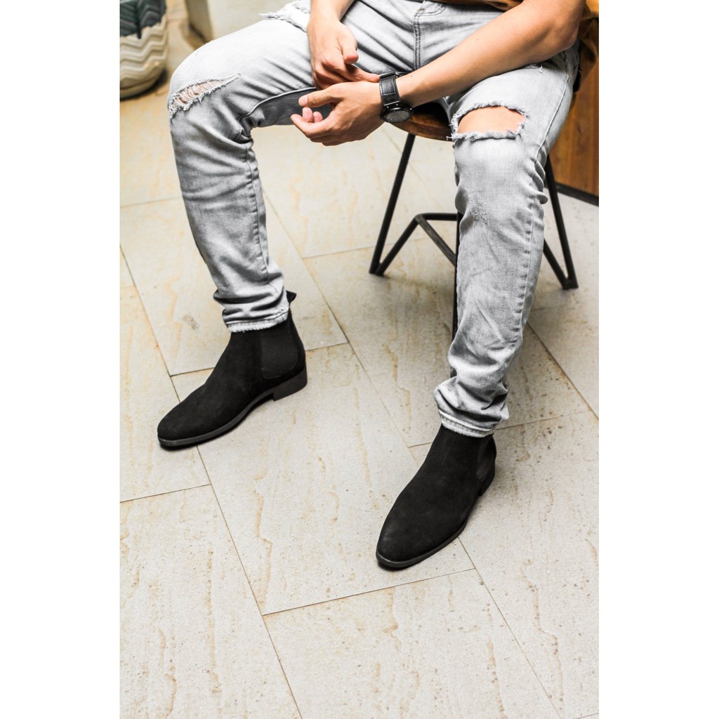 Giày nam Chelsea Boots Cao Cấp Đế Cao Su BẢO HÀNH 12 THÁNG. | BigBuy360 - bigbuy360.vn