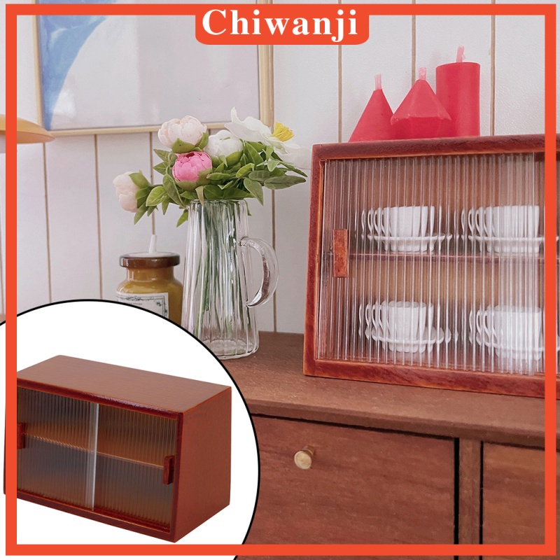 Tủ đựng bánh kẹo mini tỉ lệ 1: 12 dành cho trang trí nhà búp bê