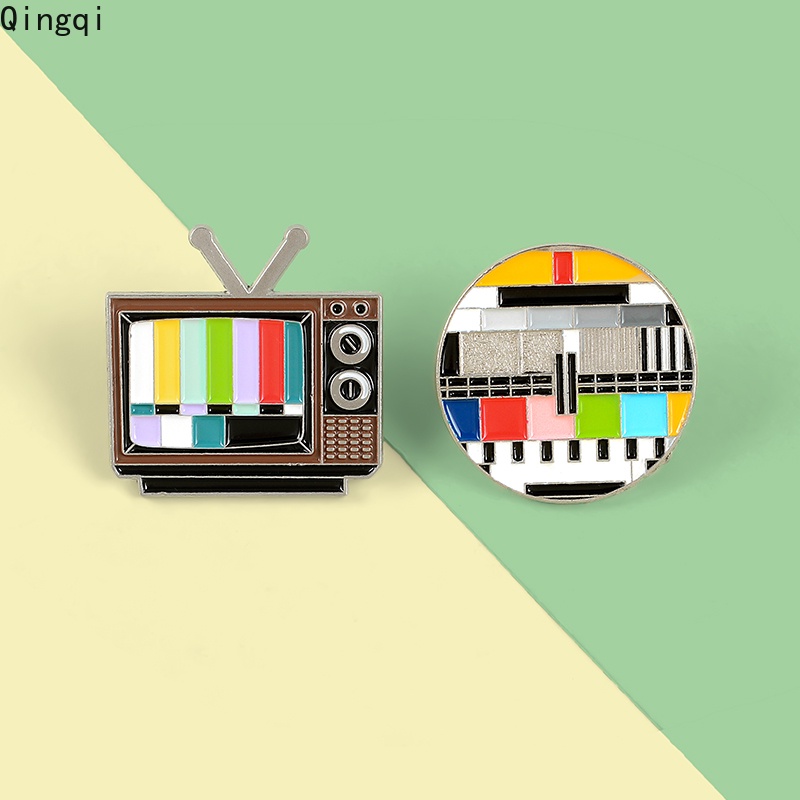 Ghim cài áo MISS ZOE/cổ áo/áo khoác denim tráng men hình TV cổ hoạt hình ngộ nghĩnh cho bạn bè