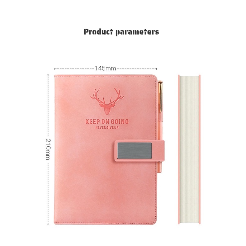 Sổ Tay Bìa Da Mềm Thiết Kế Đơn Giản Tiện Dụng Cho Học Sinh/ Văn Phòng