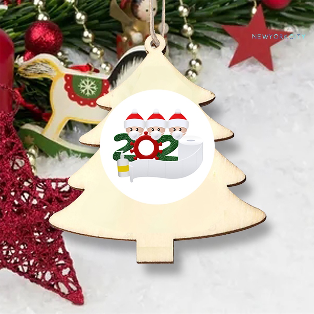 Phụ Kiện Treo Trang Trí Cây Thông Giáng Sinh Bằng Gỗ DIY