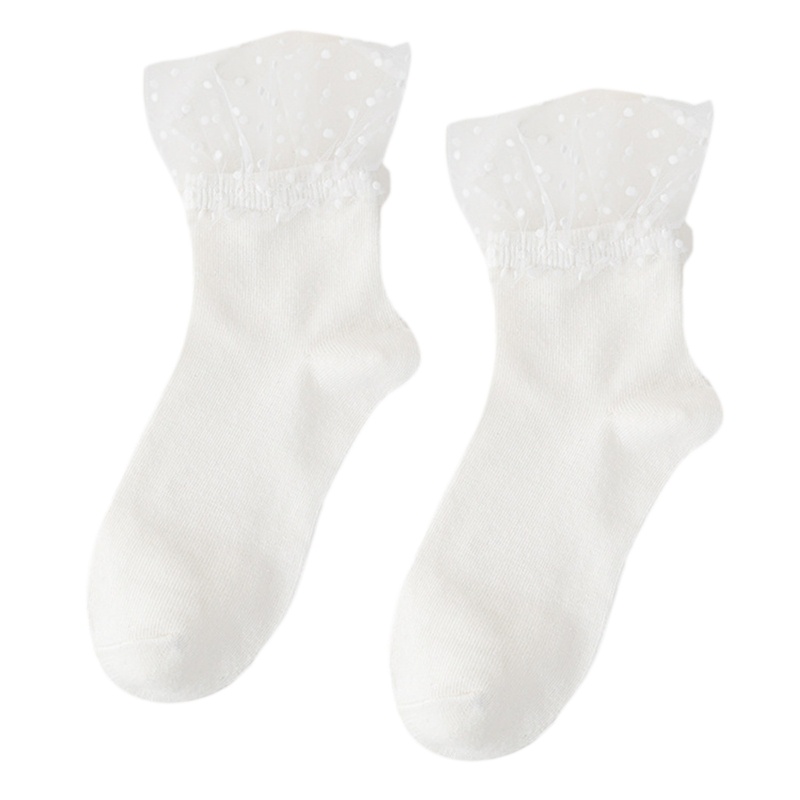 Xixi Đôi Vớ Màu Trơn Phối Lưới Thời Trang Cho Nữ