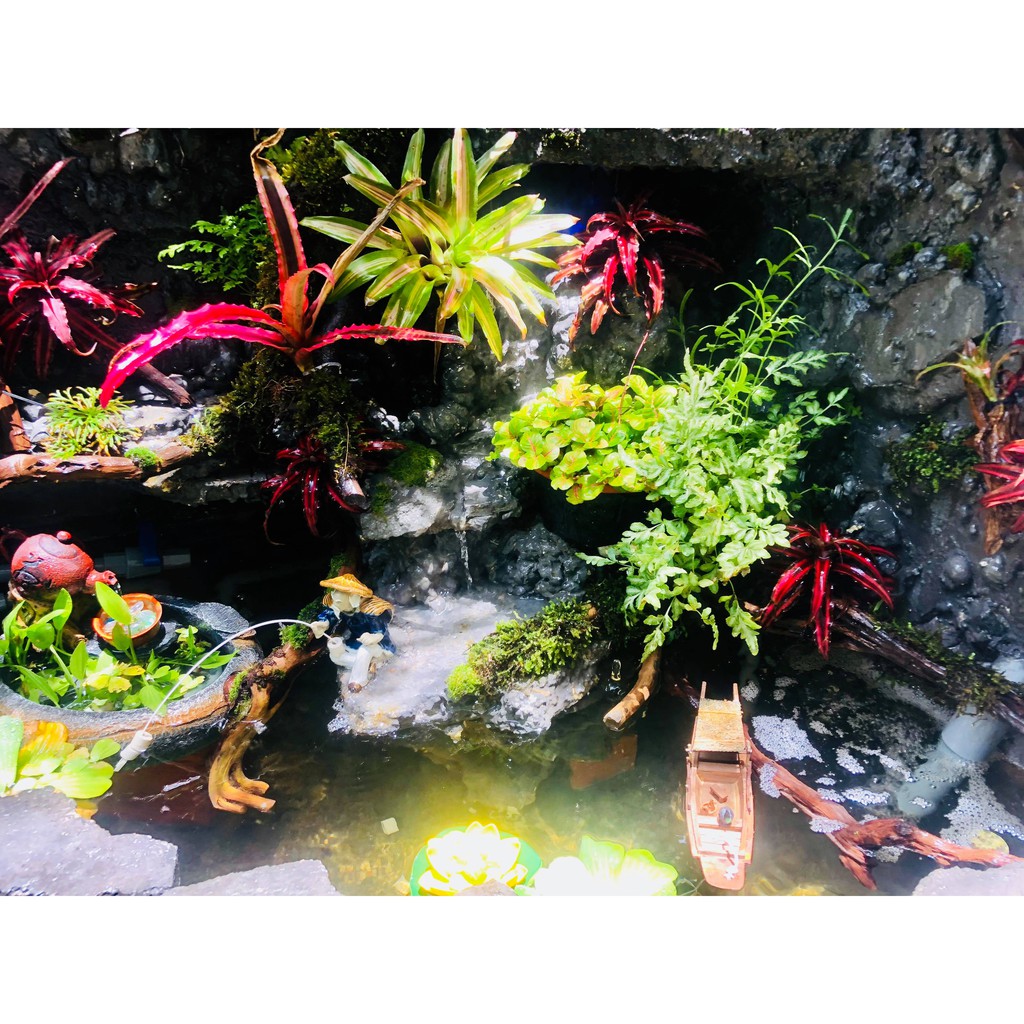 TIỂU CẢNH CỤ GIÀ CÂU CÁ - TIỂU CẢNH TRANG TRÍ - TRANG TRÍ - TƯỢNG TRANG TRÍ