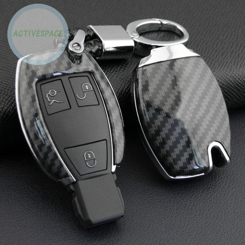 Ốp chìa khóa xe hơi carbon chống bụi cho xe Mercedes W205 W212 X253 W166 X204 X166