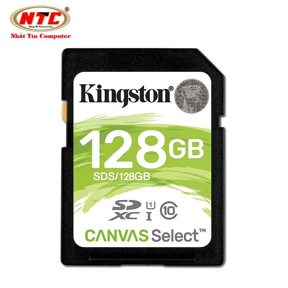 Thẻ nhớ Máy Ảnh SDXC Kingston 128GB UHS-I U1 80MB/s - CANVAS Select (Trắng)