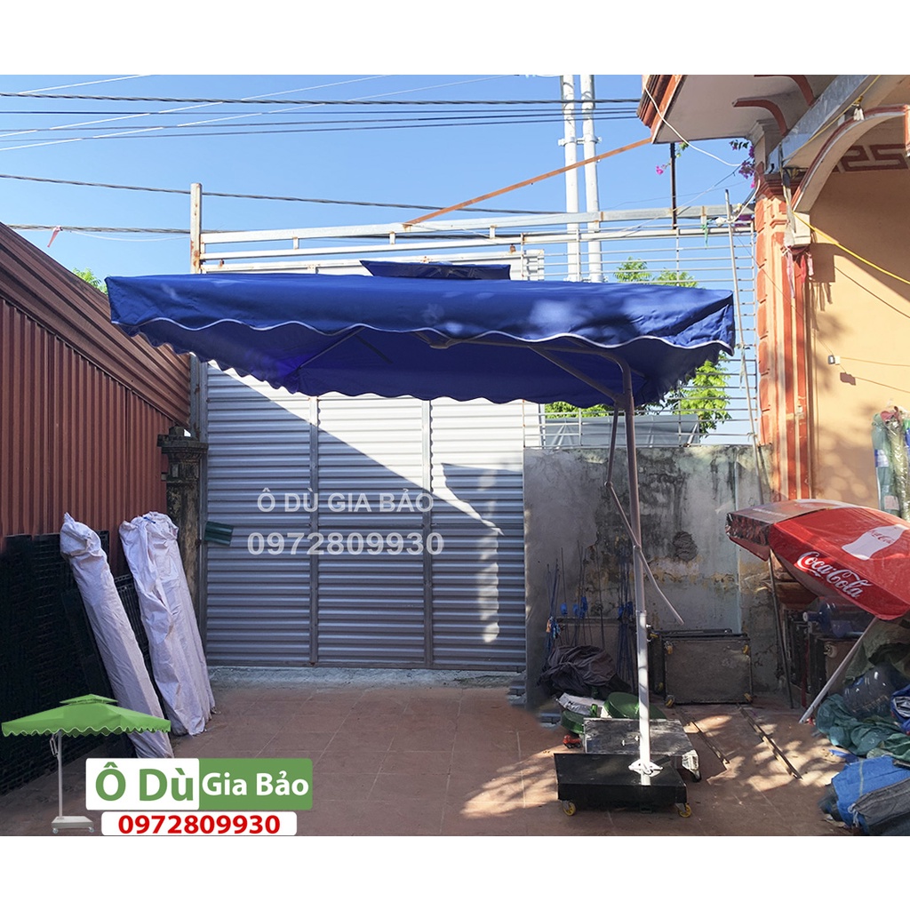 Ô Dù Lệch Tâm Mái Vuông 2M5X2M5 (Đã Bao Vỏ gồm chân đế) Sản Phẩm Nhập Khẩu Cao Cấp- Bảo Hành 1 năm