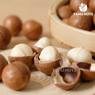 Hạt macca TANU NUTS túi kraft trắng (bản quà biếu sang trọng)