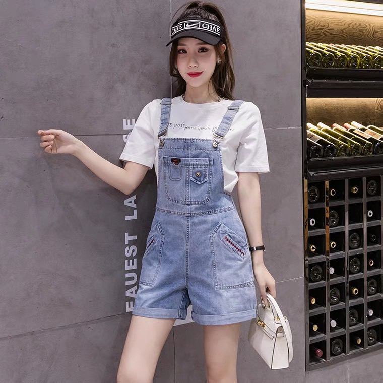 Yếm Short Jean Nữ OBOKFASHION, Yếm Bò Đùi Nữ Co Giãn Nhẹ, Phong Cách Thời Trang Hàn Quốc YSJN07 | BigBuy360 - bigbuy360.vn