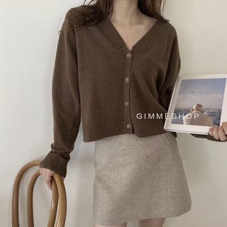 Áo cardigan len đẹp cổ tym (kèm ảnh thật)