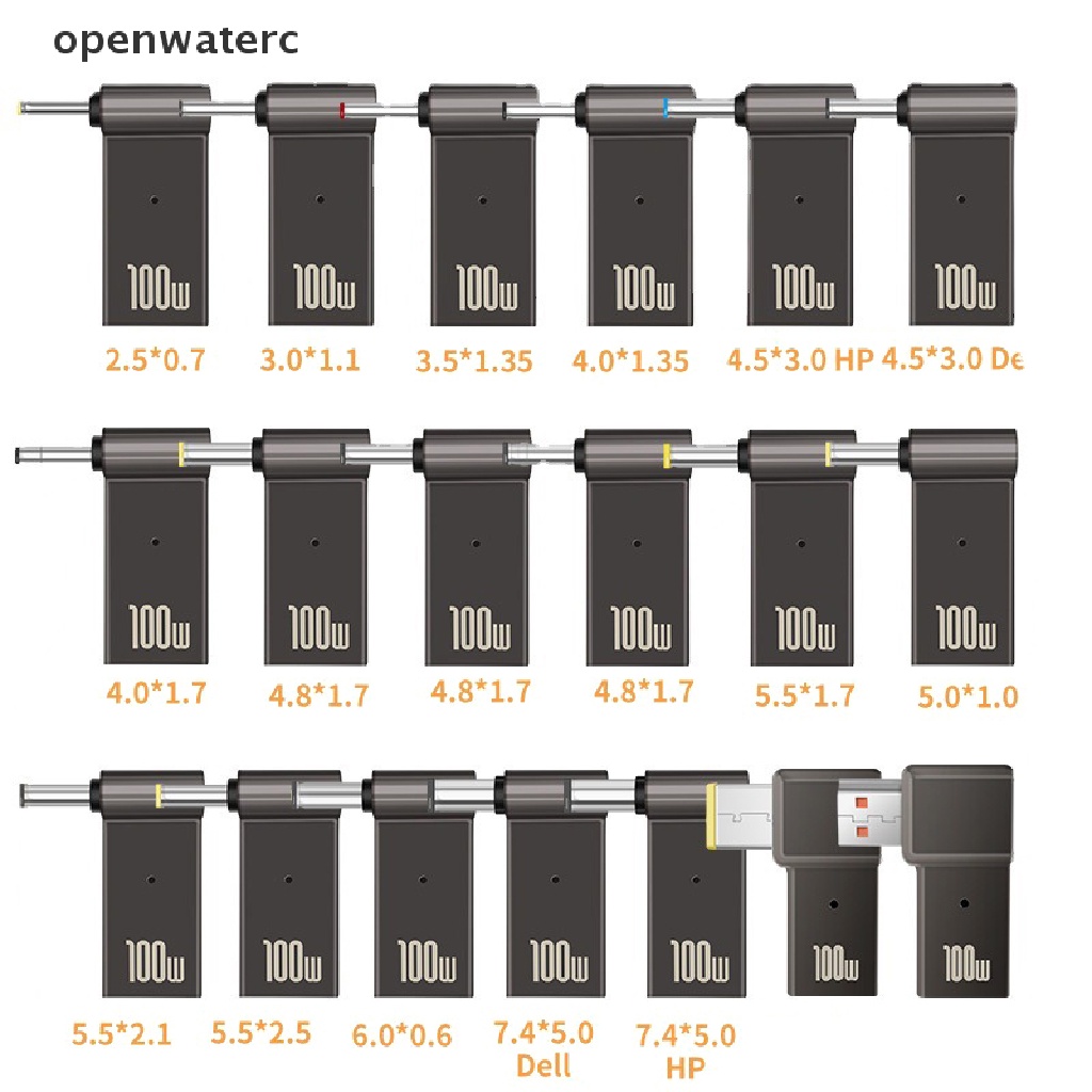 Đầu Nối Chuyển Đổi Nguồn Điện DC Cổng USB Type-C Sang DC Cho Laptop