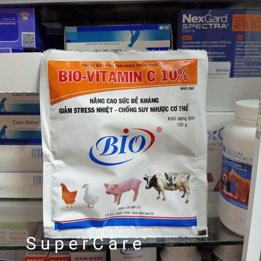 BIO VITAMIN C 10% NÂNG CAO SỨC ĐỀ KHÁNG, GIẢM STRESS (100GR)