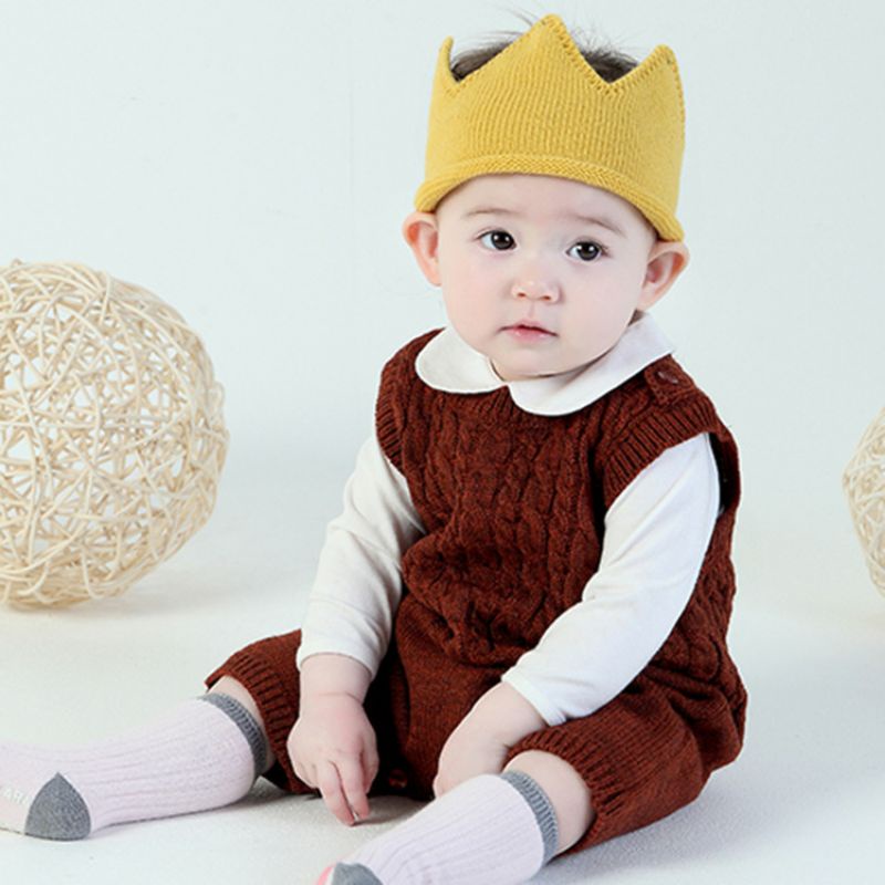 Mũ vương Miện Phong Cách Hàn Quốc Cho Bé Trai Bé Gái Sơ Sinh (3 tháng-1 tuối) - Dùng Chụp ảnh Sơ Sinh, Thôi Nôi, Đi Tiệc