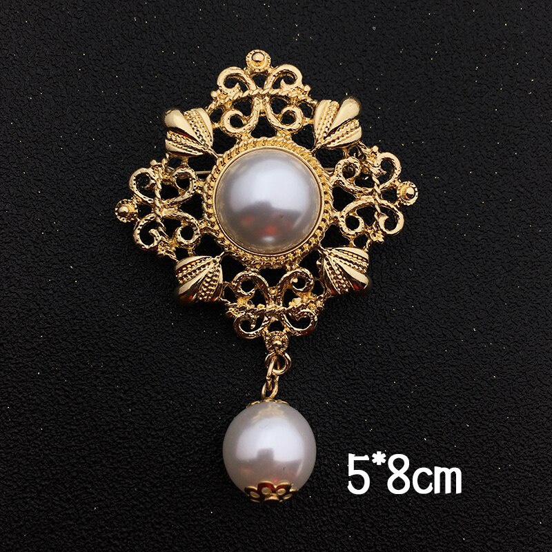 Trâm Cài Áo Kim Loại Kiểu Dáng Hình Học Phong Cách Retro