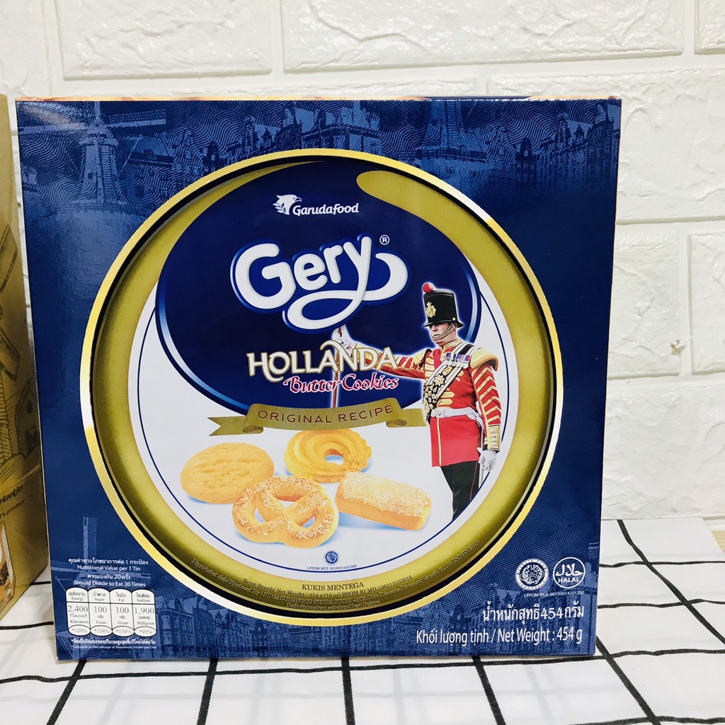 Bánh Quy Bơ Gery Hollanda Hộp Thiếc 454g