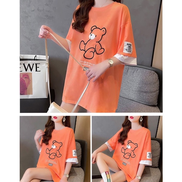 Áo from rộng tay lỡ dáng dài in 5D chất liệu cotton thoáng mát size đến 70kg | BigBuy360 - bigbuy360.vn