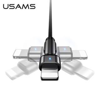 Usams Dây Cáp Sạc USB Type C / Lightning / Micro USB 1m 180 Độ Dài 1m ° Quay
