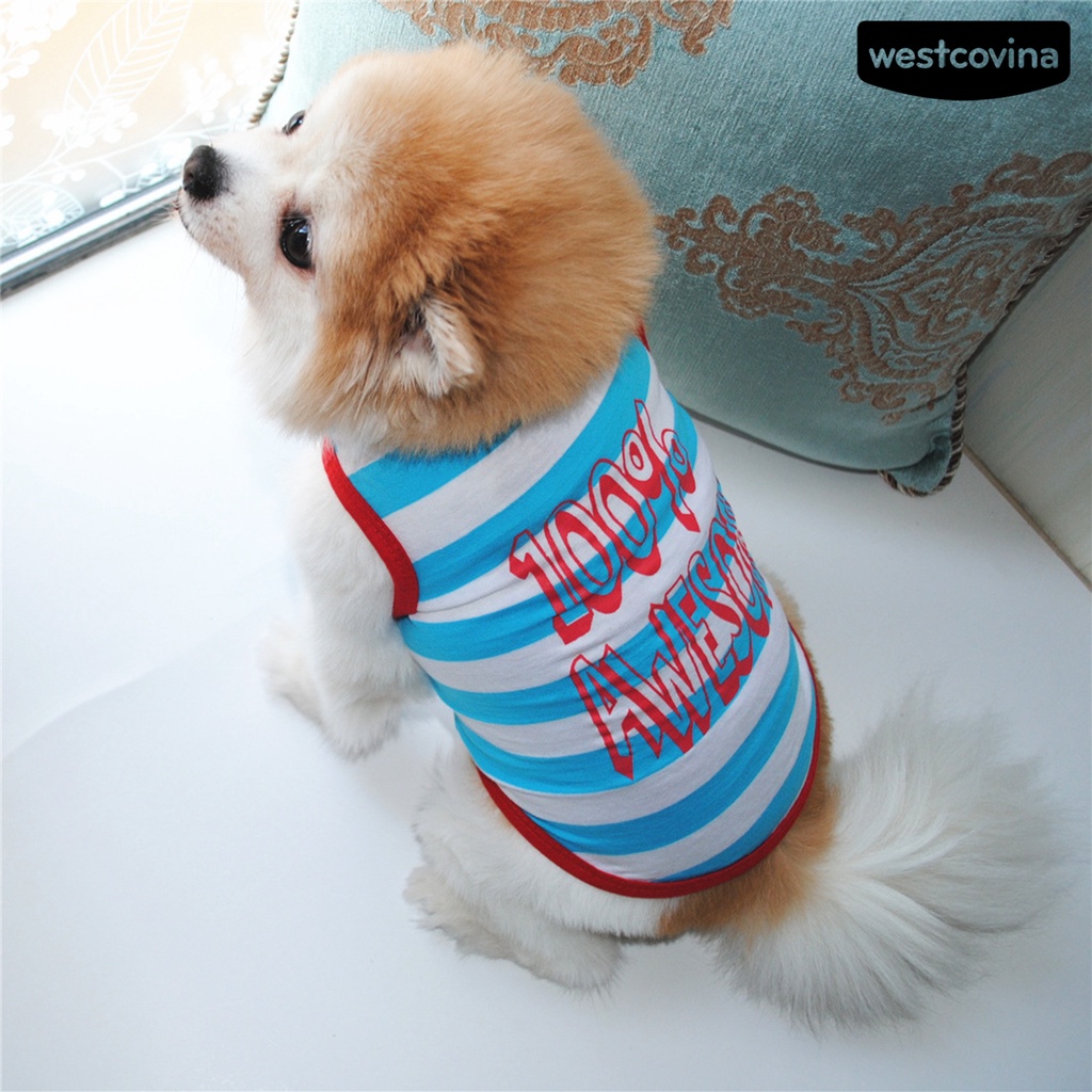 [Mới]♞Áo Kẻ Sọc Dễ Thương Cho Thú Cưng
