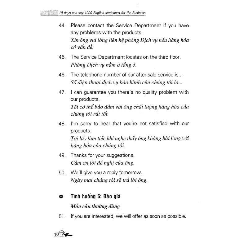 Sách 10 Ngày Có Thể Nói 1000 Câu Tiếng Anh Kinh Doanh (Kèm CD)