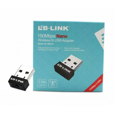 Bộ thu sóng wifi LB-LINK BL-WN151 - Siêu nhỏ gọn - Tốc độ 150Mbs - Bảo hành chính hãng 24 tháng