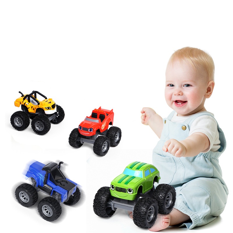 Blaze and the Monster Machine Toys Mô Hình Đồ Chơi Xe Tải Quái Vật Biến Hình Bằng Hợp Kim Có Thể Biến Đổi Cho Bé 4WD
