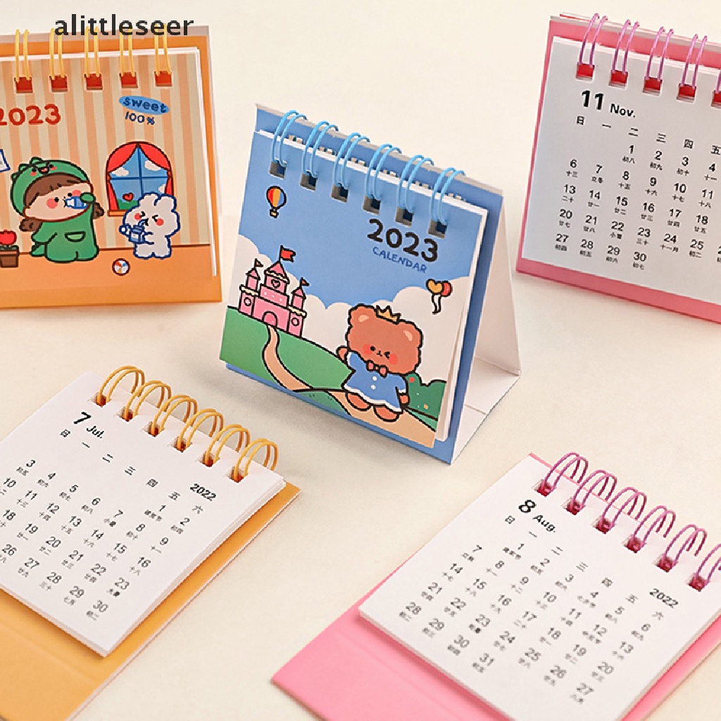Lịch Để Bàn Mini ER 2023 Họa Tiết Hoạt Hình Dễ Thương
