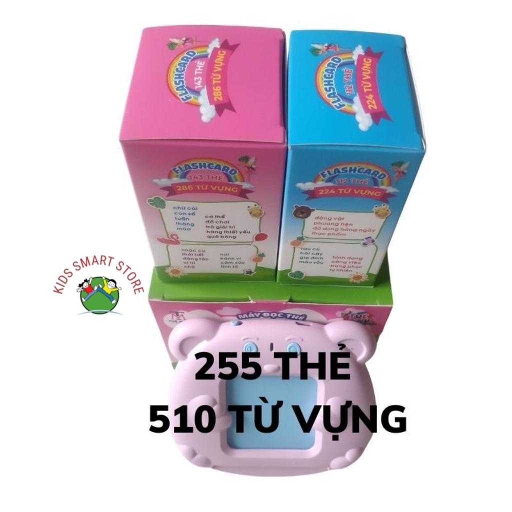 Máy đọc thẻ tiếng anh flashcard song ngữ Anh Việt cho bé loại chính hãng Tuệ Minh