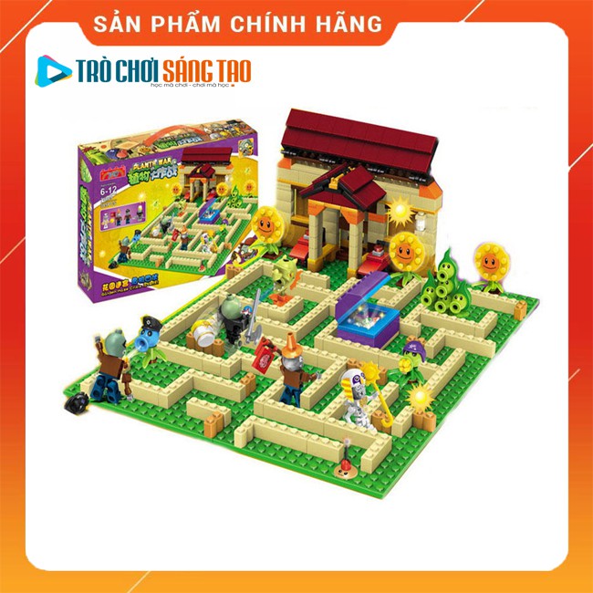 Bộ lego xếp hình hoa quả nổi giận plant and zombies - Mê cung