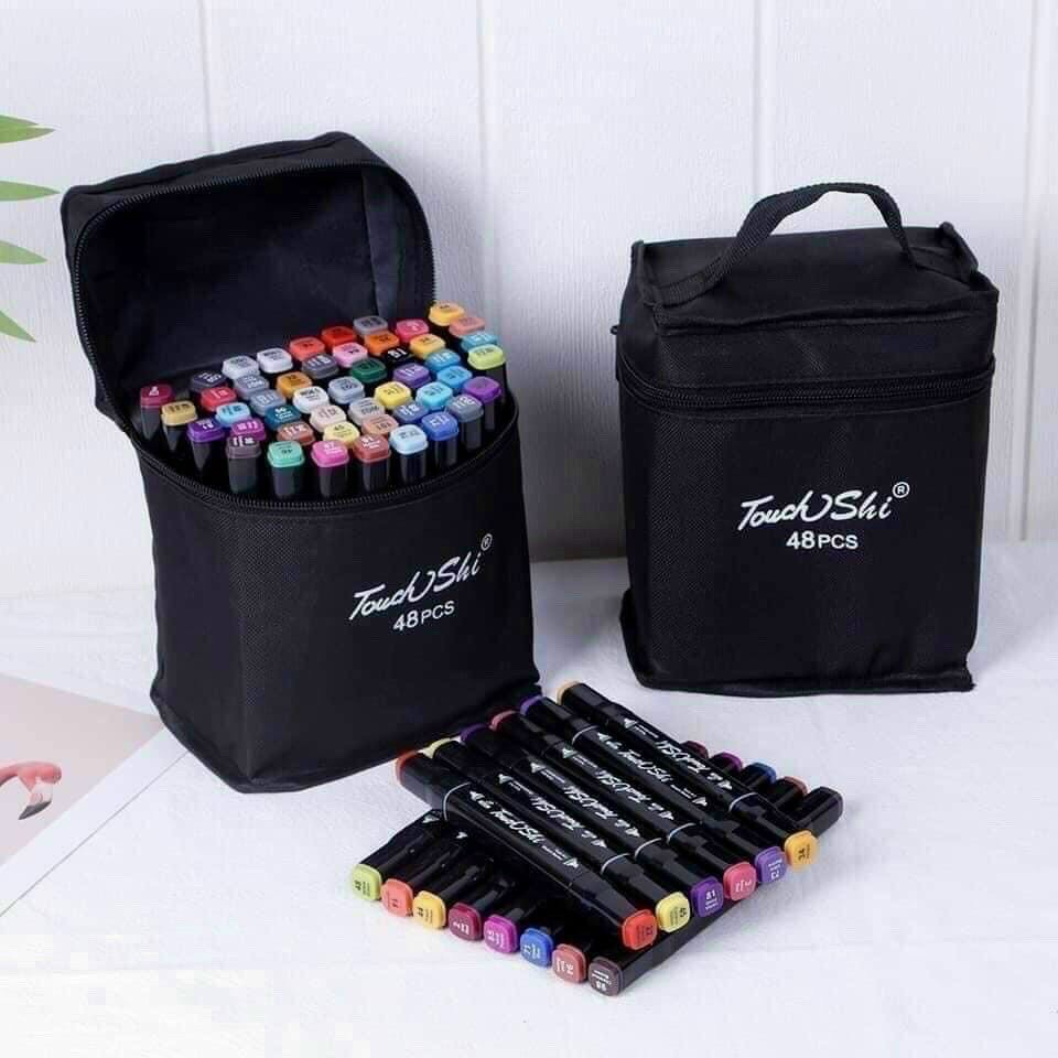Bộ Bút Màu Touch Mark Cool Coco Pison Marker 48 Chi Tiết