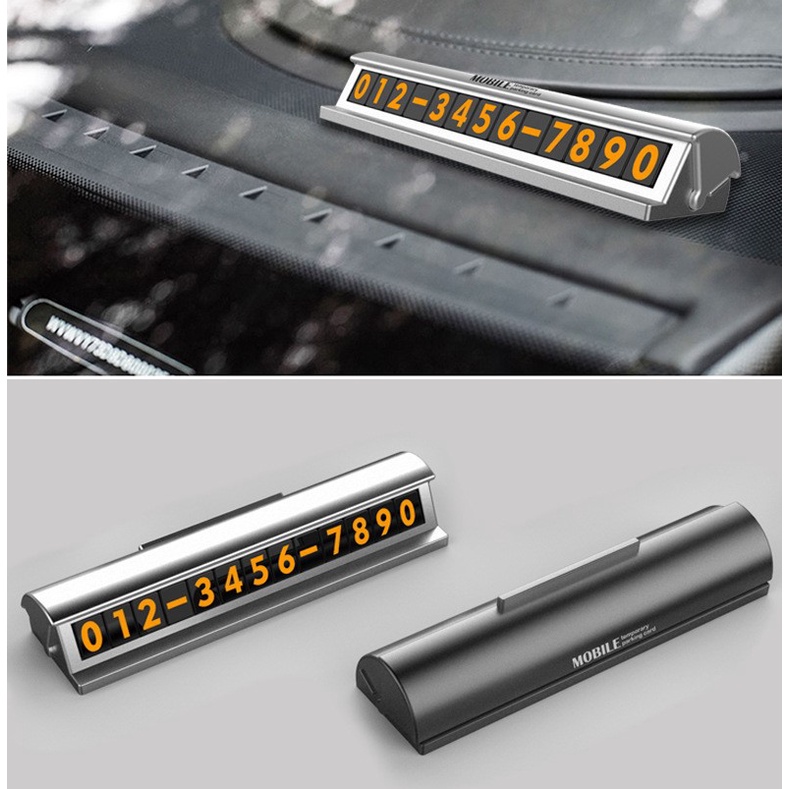 Thẻ ghi số điện thoại cho xe hơi (ô tô) – có nắp đóng mở