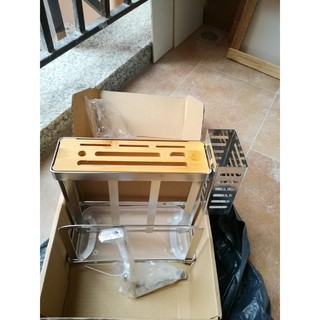 Khay dao thớt Inox 2 màu