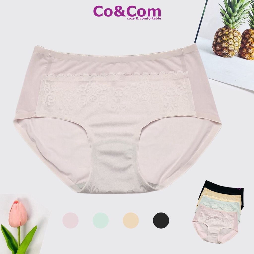 Quần Lót Nữ Đúc Su Không Viền Siêu Mỏng Nhẹ Thoáng Khí Màu Sắc Dịu Nhẹ Co&amp;Com NO8088