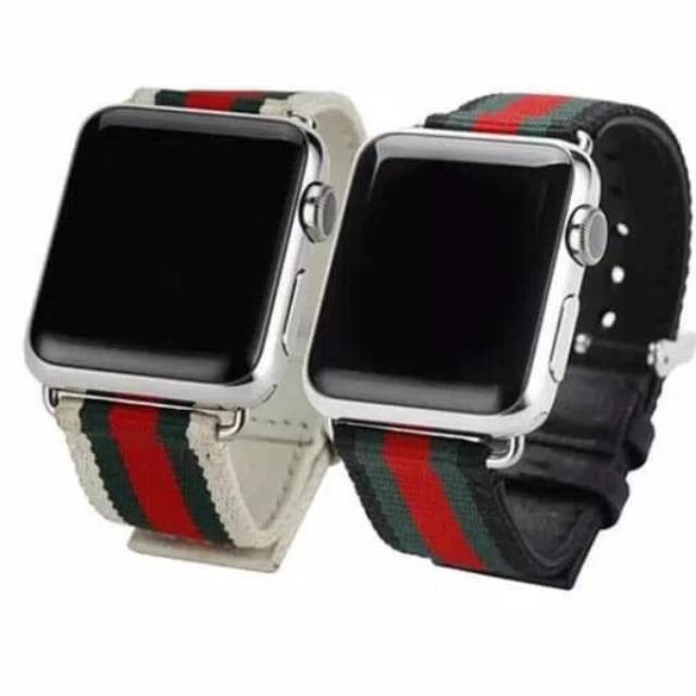 Dây Đeo Họa Tiết Gucci Cho Đồng Hồ Thông Minh Apple Watch 5 4 3 2 1 44mm 40mm 42mm 38mm