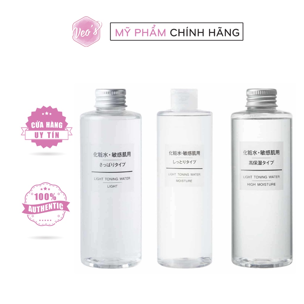 NƯỚC HOA HỒNG DƯỠNG ẨM, PHỤC HỒI DA MUJI LIGHT TONING WATER