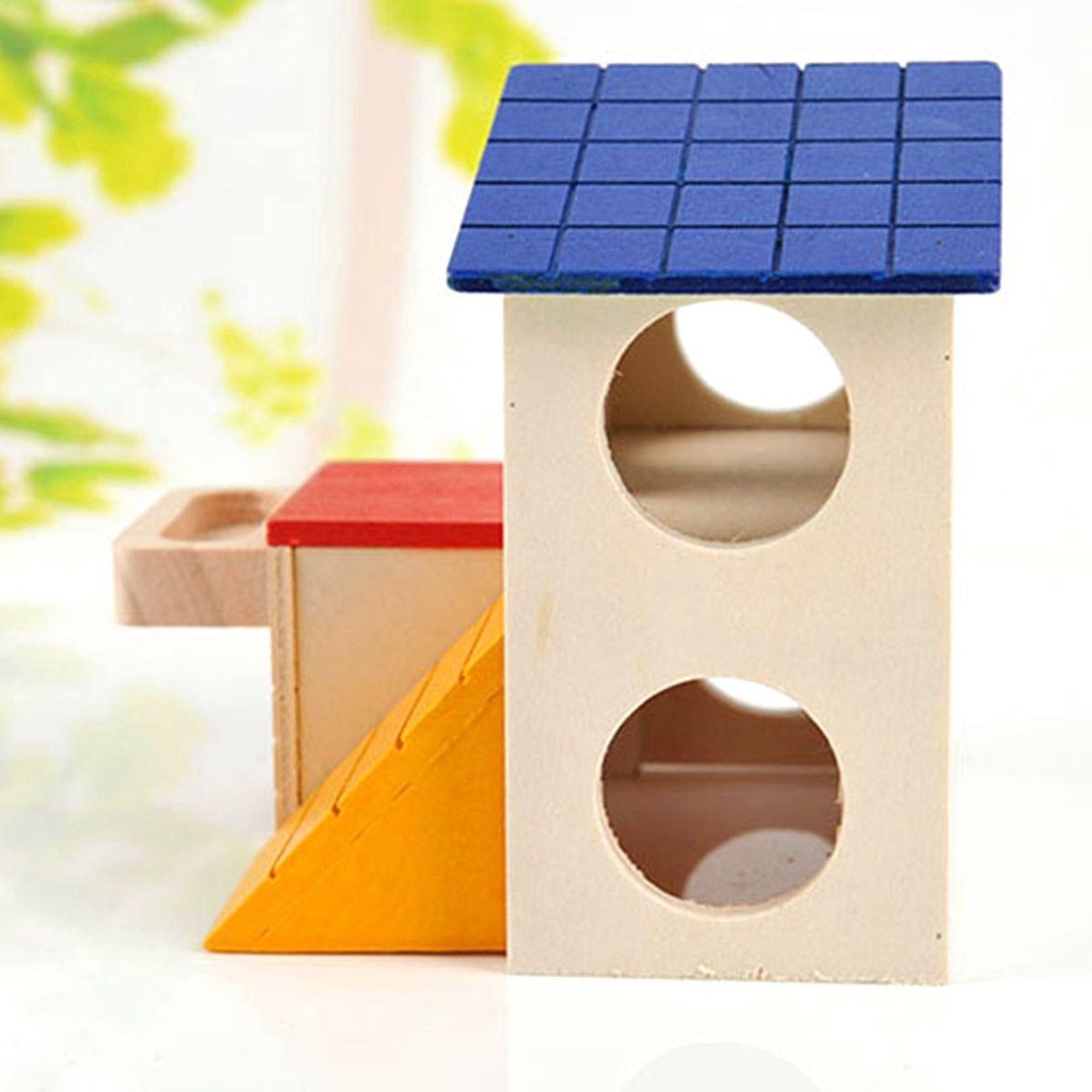 ELLSWORTH Nhà Đồ Chơi Hai Tầng DIY Dành Cho Chuột Hamster