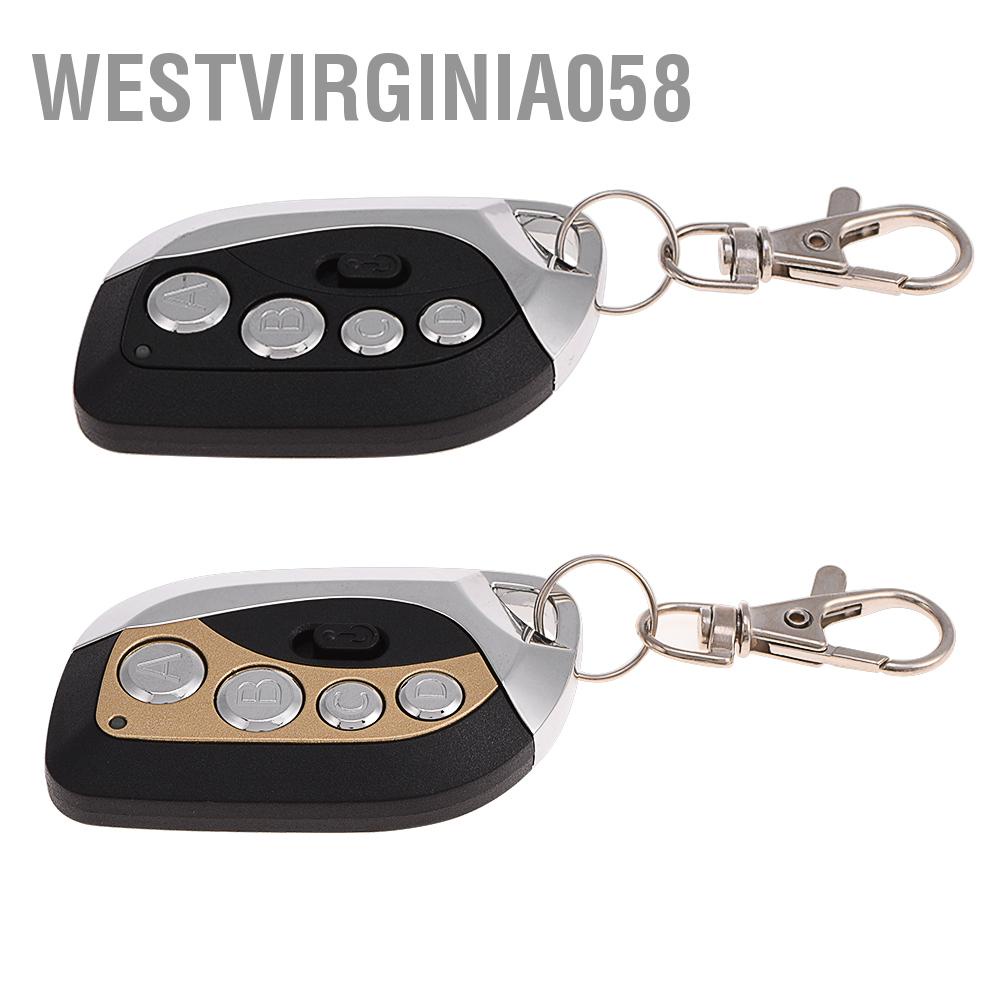 Westvirginia058 433.92MHz Electric Cloning Universal Garage Door Gate Remote Control Duplicator Key Fob