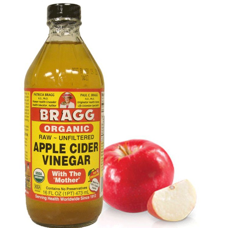 Giấm Táo Hữu Cơ Chính Hãng Bragg 473ml