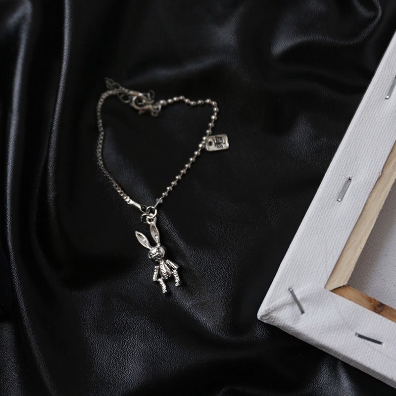 Vòng Tay Mặt Hình Thỏ Bằng Bạc Thời Trang Cho Cặp Đôi 22210