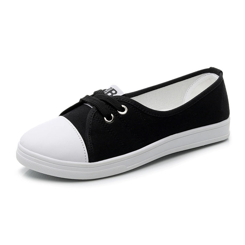 Women's White Shoes Breathable Canvas Shoes