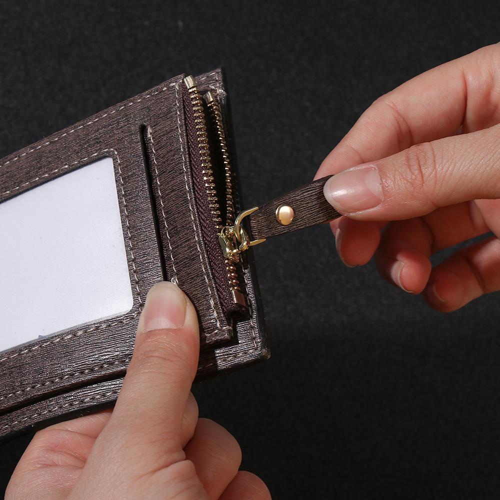 Ví Đựng Thẻ 24 Ngăn Có Khóa Kéo Phong Cách Doanh Nhân Sang Trọng Ốp