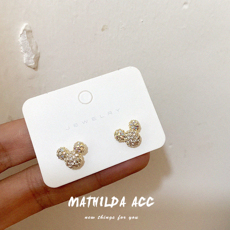 Khuyên tai đính đá thời trang Hàn Quốc dành cho nữ