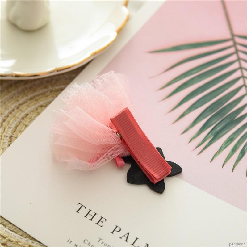 Set 2 kẹp tóc đính nơ dễ thương cho bé gái