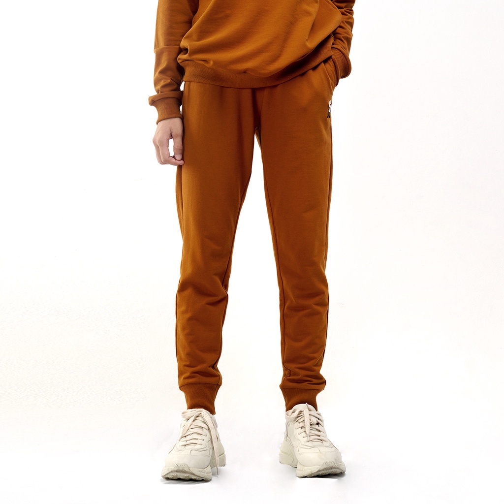 Quần jogger nữ SAYME quần nỉ da cá thu đông thêu logo dày dặn ấm áp WCJO0006