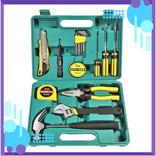 Bộ dụng cụ đồ nghề gia đình 15 món chi tiết nhỏ gọn, bền bỉ và tiện lợi dùng trong sửa chữa