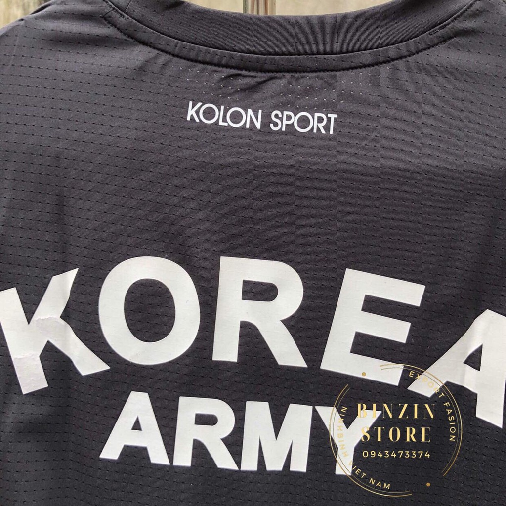 Áo Thun Nam KOLON Sport Korea Army Xuất Hàn Cao Cấp. Cắt lazer Nghìn Lỗ. Công Nghệ  Siêu Thoáng Mát