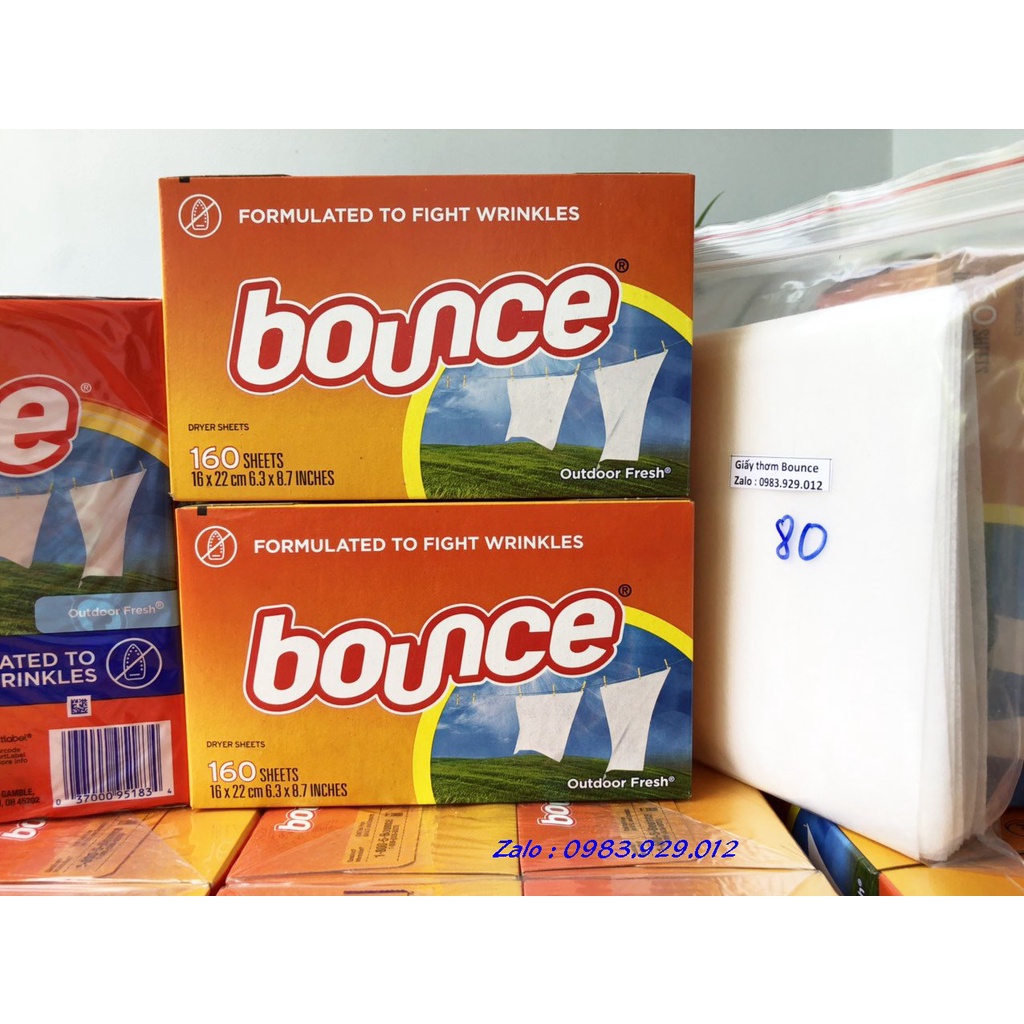 Giấy thơm quần áo Bounce Mỹ