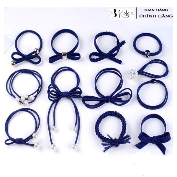 Sét Buộc Tóc 12 Chi Tiết BB Kids Kèm Hộp Đựng Tiện Lợi