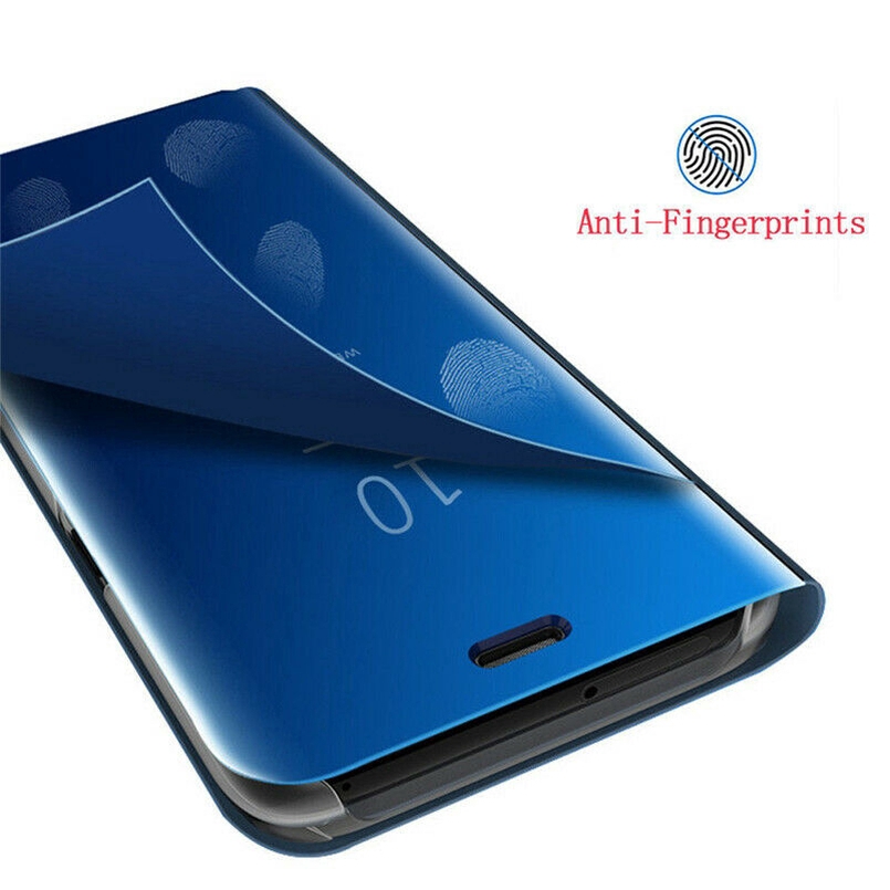 Samsung Galaxy Note 10+ S10 Plus S10E Smart Mirror Leather Stand Case Cover