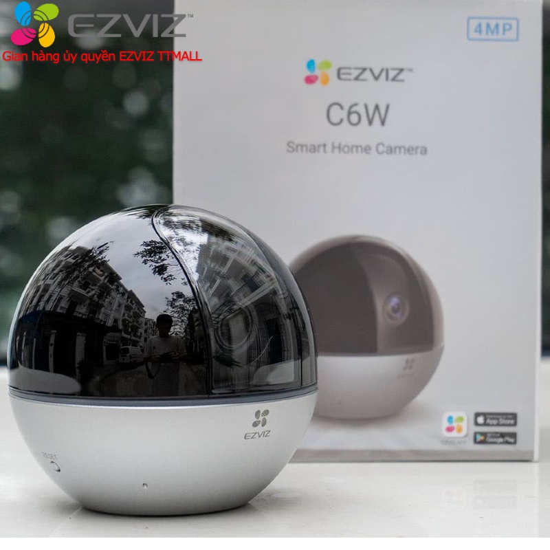 Camera ip wifi Ezviz C6W (4MP) 2K Quay quét 360 độ - Hàng Chính Hãng bảo hành 2 năm